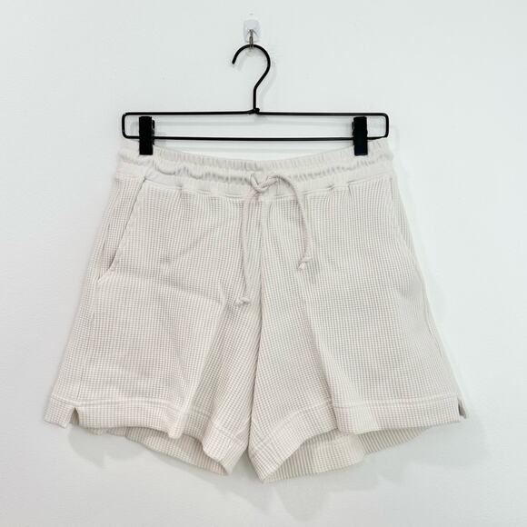 AYR Waffle Cone Shorts Pima Cotton Seashell NEW 
Size Small Loungewear Cozy - Picture 1 of 7